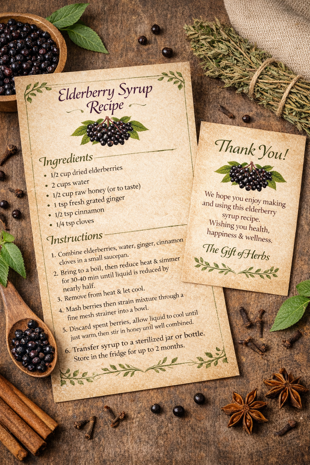 Homemade Elderberry Syrup